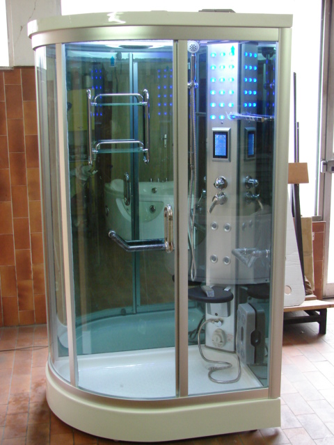 DOCCIA IDROMASSAGGIO BAGNO TURCO CM.120X80 H.215